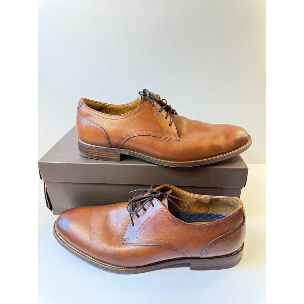 Florsheim Mens Dress Shoes Rucci Plain Toe Oxfords Brown US 11